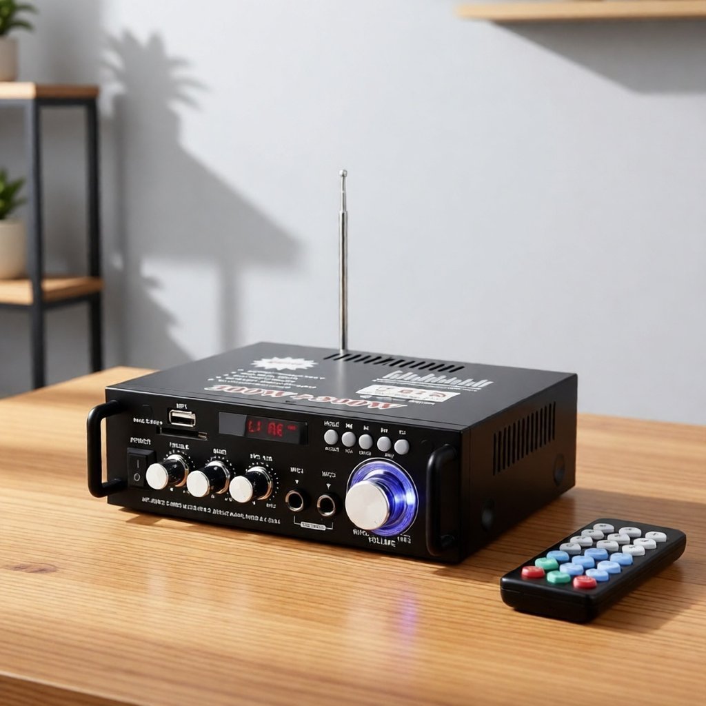 Amplifier BT-298A Bluetooth EQ Audio Amplifier Karaoke Home Theater FM Radio 600W amplifier BT298A O