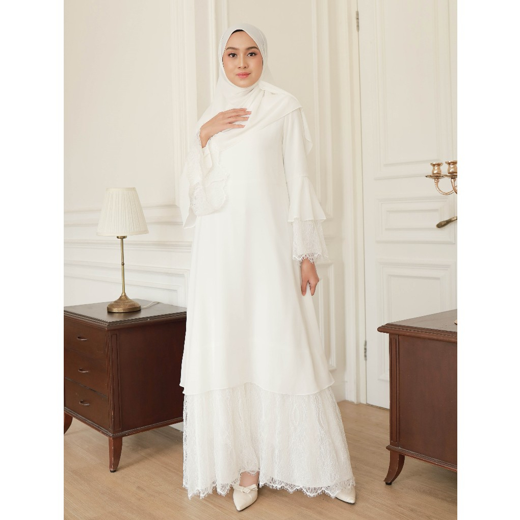 SABINA DRESS Gamis D-423 Nesty Collection - Gamis Muslimah Wudhu Friendly, Dress Muslimah, Dress/Gam