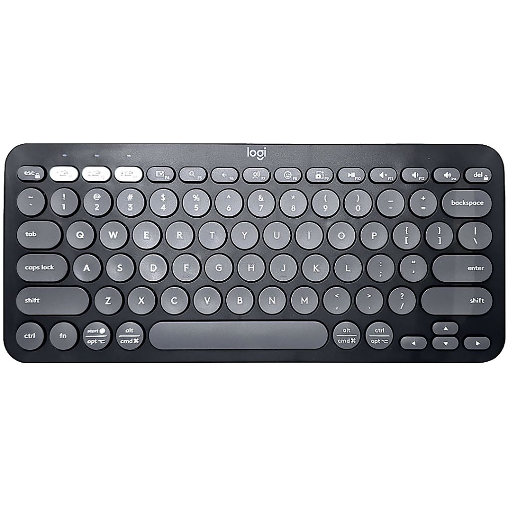 260810F Original Keyboard Logitech K380s Pebble Keys 2 Graphite Black BNOB Bluetooth Multi 3 Device 