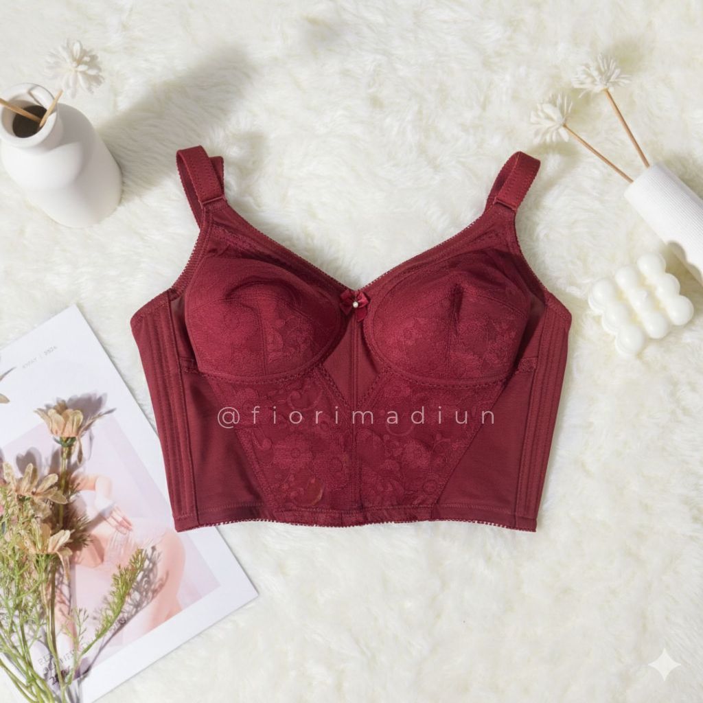 Vio Bra by Fiori // Wireless soft bra // Longline bra // Bra korset // Bra tanpa kawat // Bra fiori 
