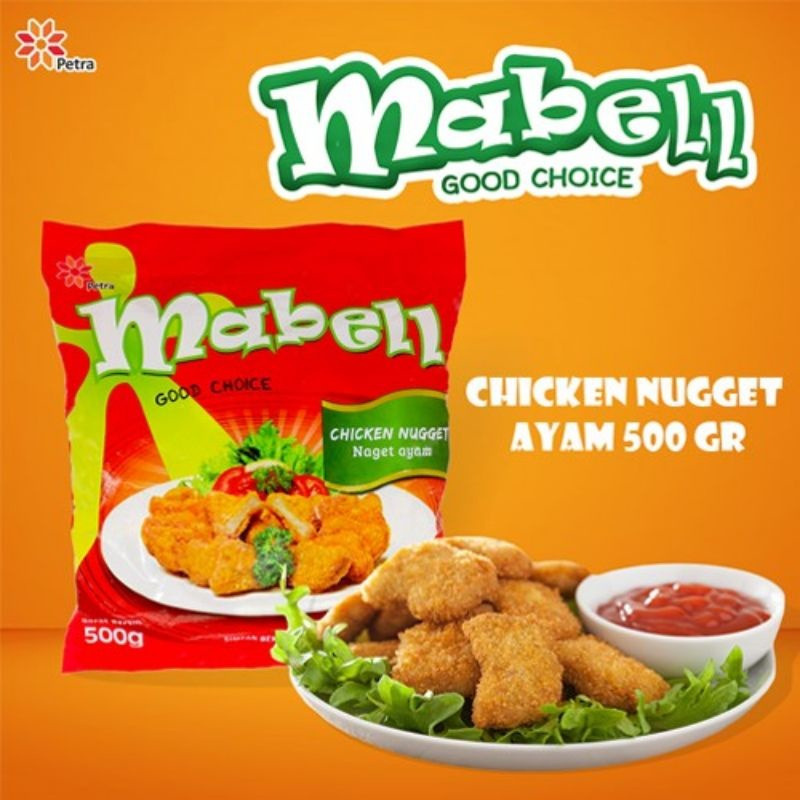Mabel Chicken Nugget Ori 500gr Frozen Food