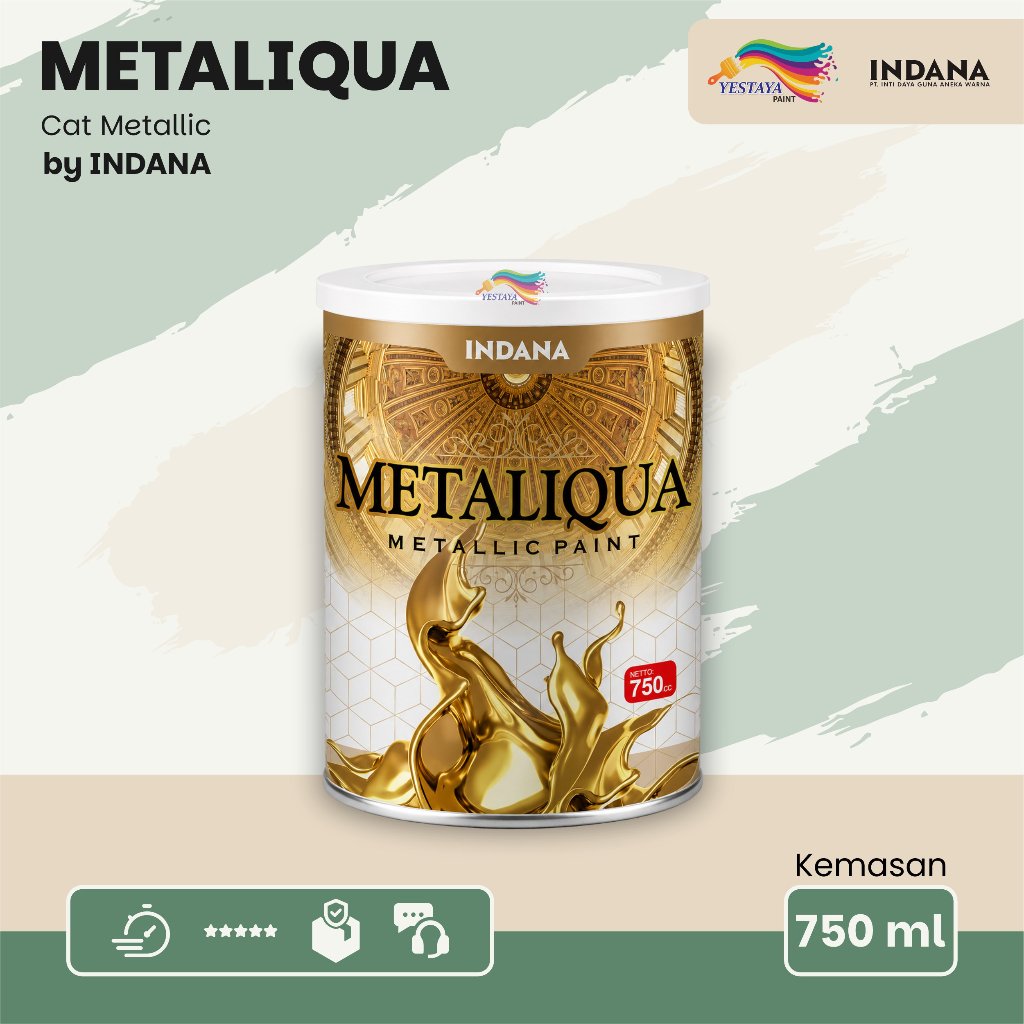 Cat Emas Cat Metaliq Cat Metaliqua 750Cc Campuran Air