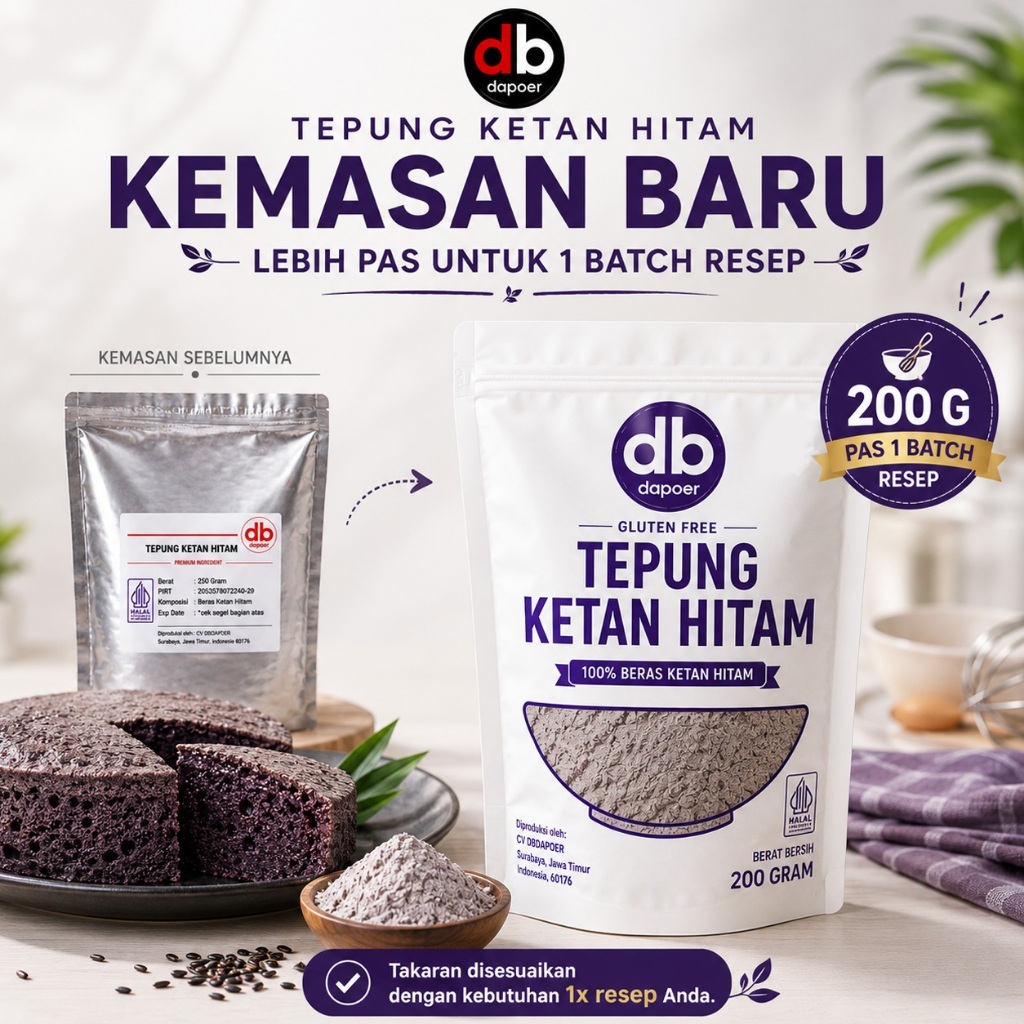 Ketan Hitam Bubuk | Tepung Ketan Hitam