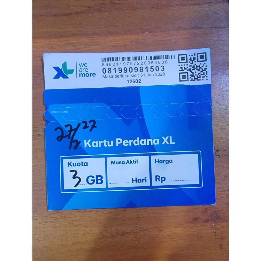 Perdana XL 3 GB exp 2027