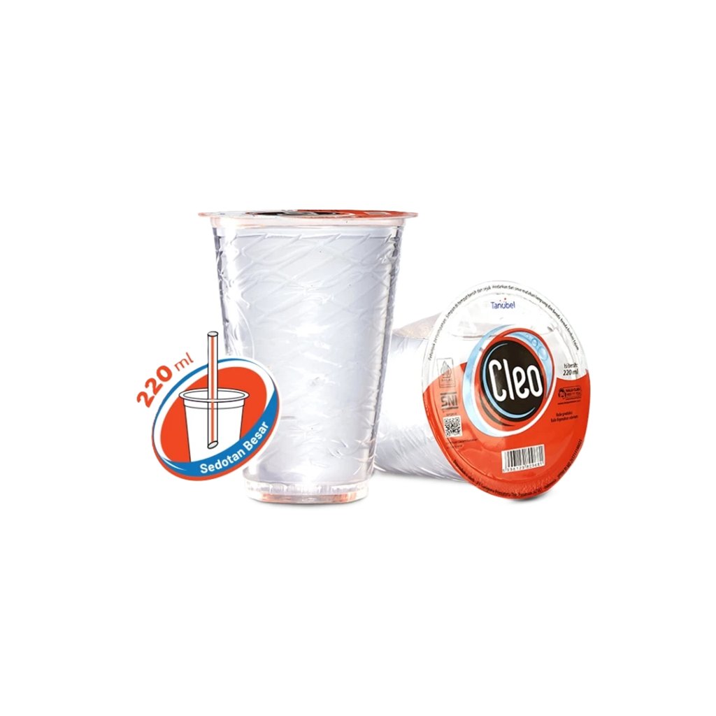 Cleo Air Mineral Cup 220 ml 1 pc [Majapahit]