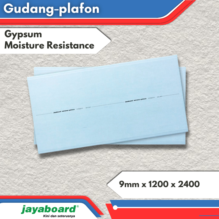 GYPSUM JAYABOARD WATER RESISTANT 9MM & 13MM/GIPSUM TAHAN LEMBAB/GIPSUM WR/GYPSUM WR