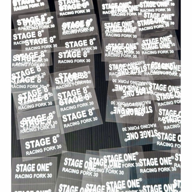 Stiker rt stage 8 rt stage one shok rt sepasang