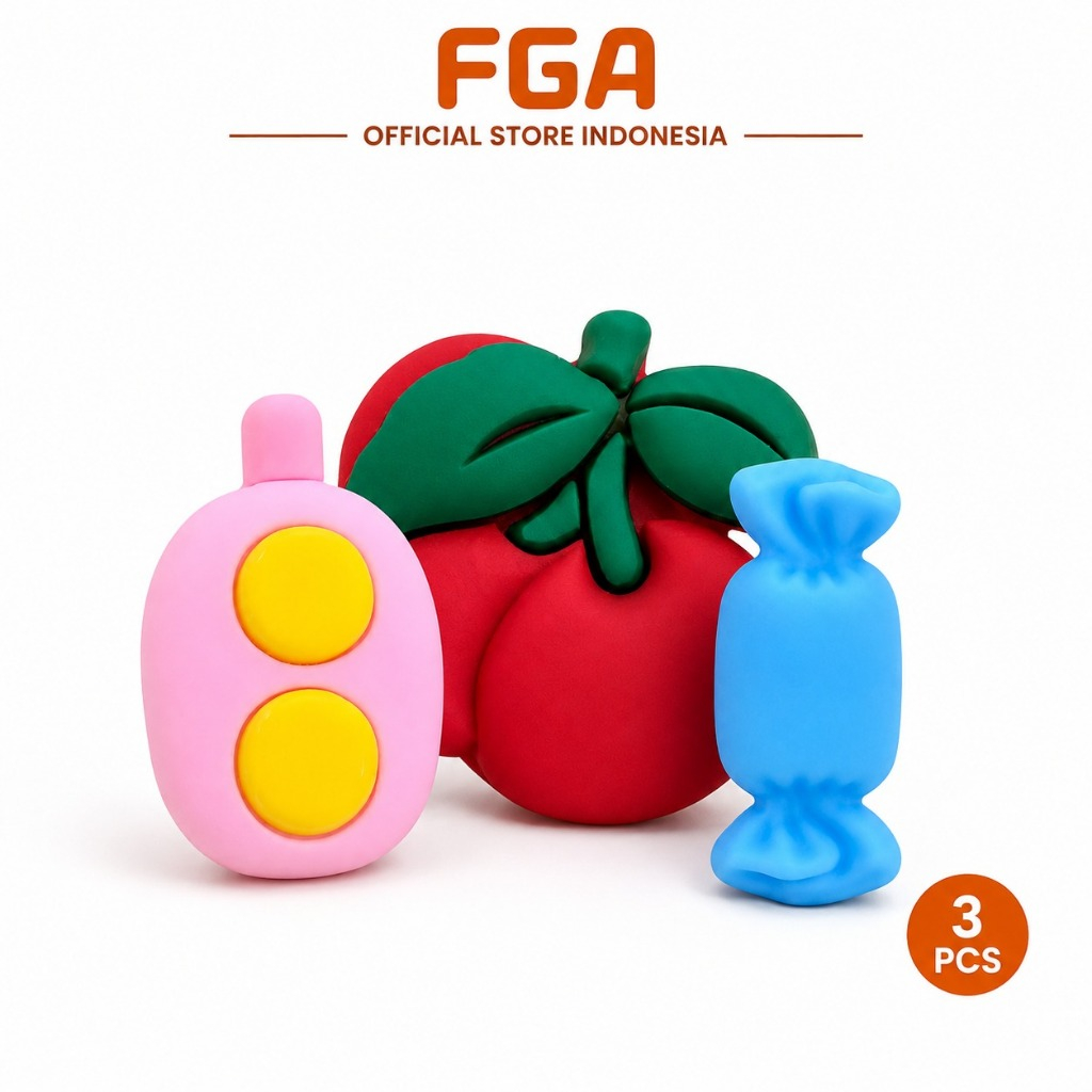 FGA Stiker Silikon 3D Tumbler Botol Minum Ornamen Gelas Aesthetic DIY Cute Charms
