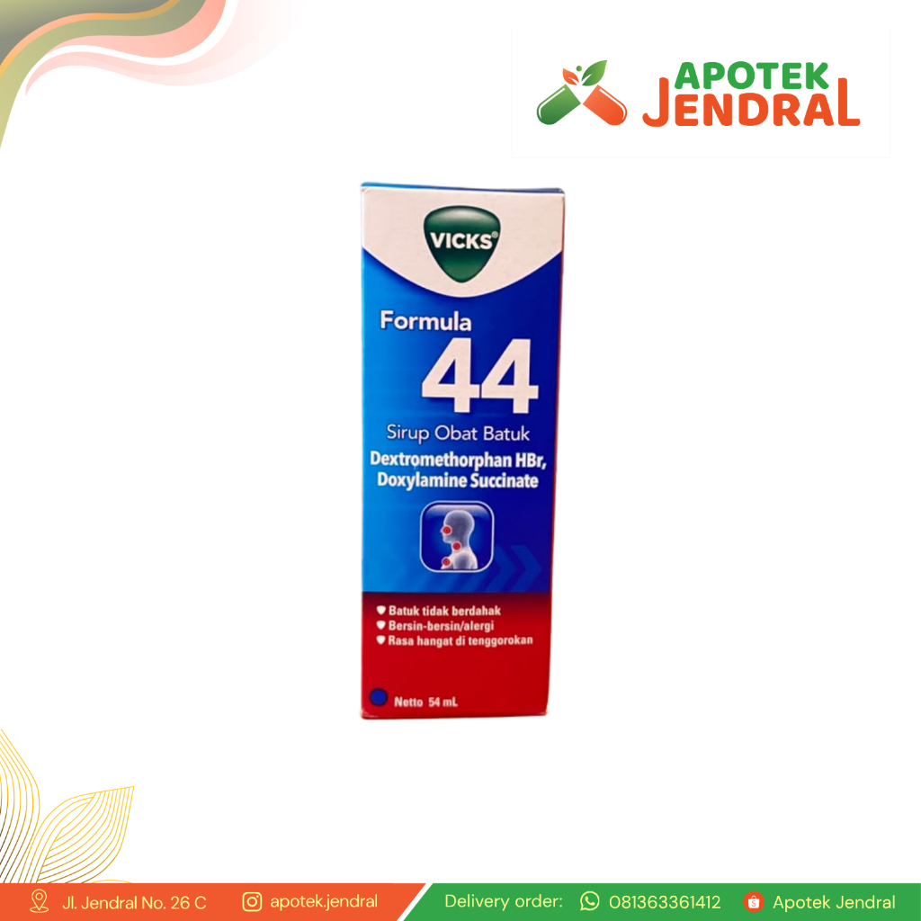 Vicks FORMULA 44 DEWASA 54ml Obat BATUK TIDAK BERDAHAK