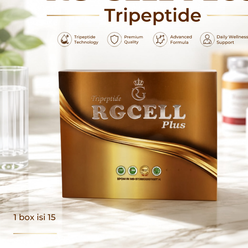 RG Cell Tripeptide Original - 100% Peptide Suplemen Kesehatan Regenerasi Sel Tubuh Anti Diabetes, ka