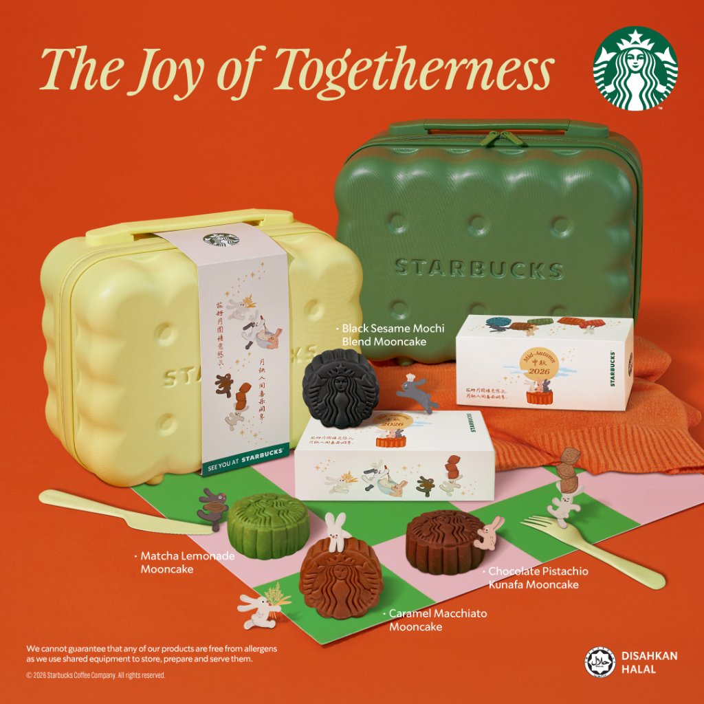 STARBUCKS MOONCAKE MALAYSIA SINGAPORE SET GIFT | KUE BULAN READY 18 SEPT '26