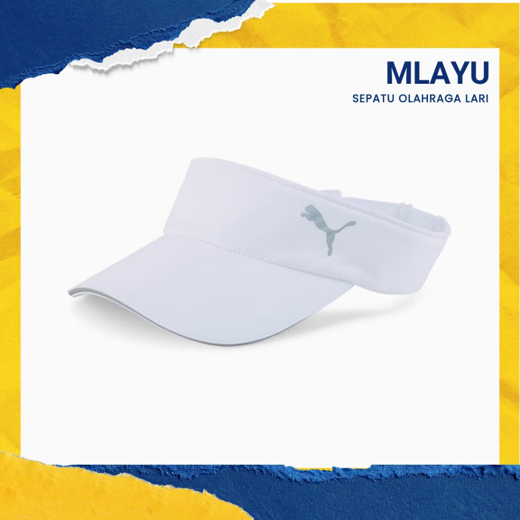 Topi Olahraga Unisex Puma Running Visor Unisex Cap|Topi Golf Wanita Pria|Running Cap