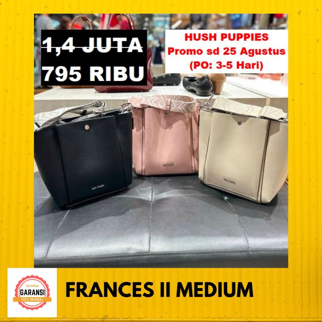 Tas selempang wanita sale Hush Puppies FRANCES shoulder bag 100% original store