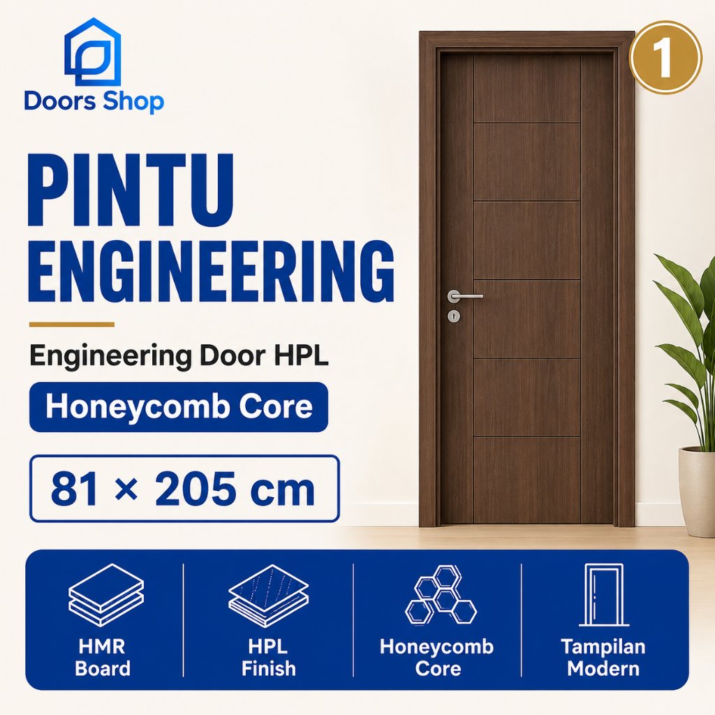 Pintu Engineering Kayu HPL Honeycomb Engineering Door Minimalis Doors Shop