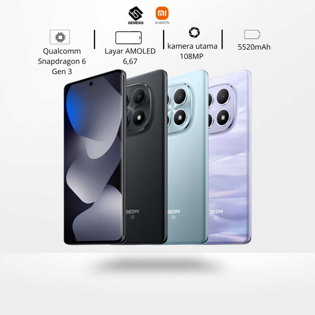 Xiaomi Redmi Note 15 Pro 5G AMOLED 120Hz 200MP NFC IP69 Garansi Resmi Indonesia