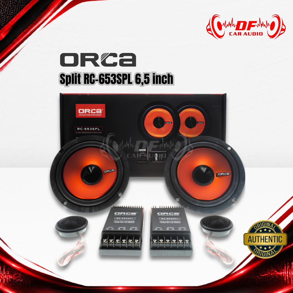 DF Car Audio - ORCA RC-653SPL Split Speaker 6.5 Inch Speaker Mobil 2 Way
