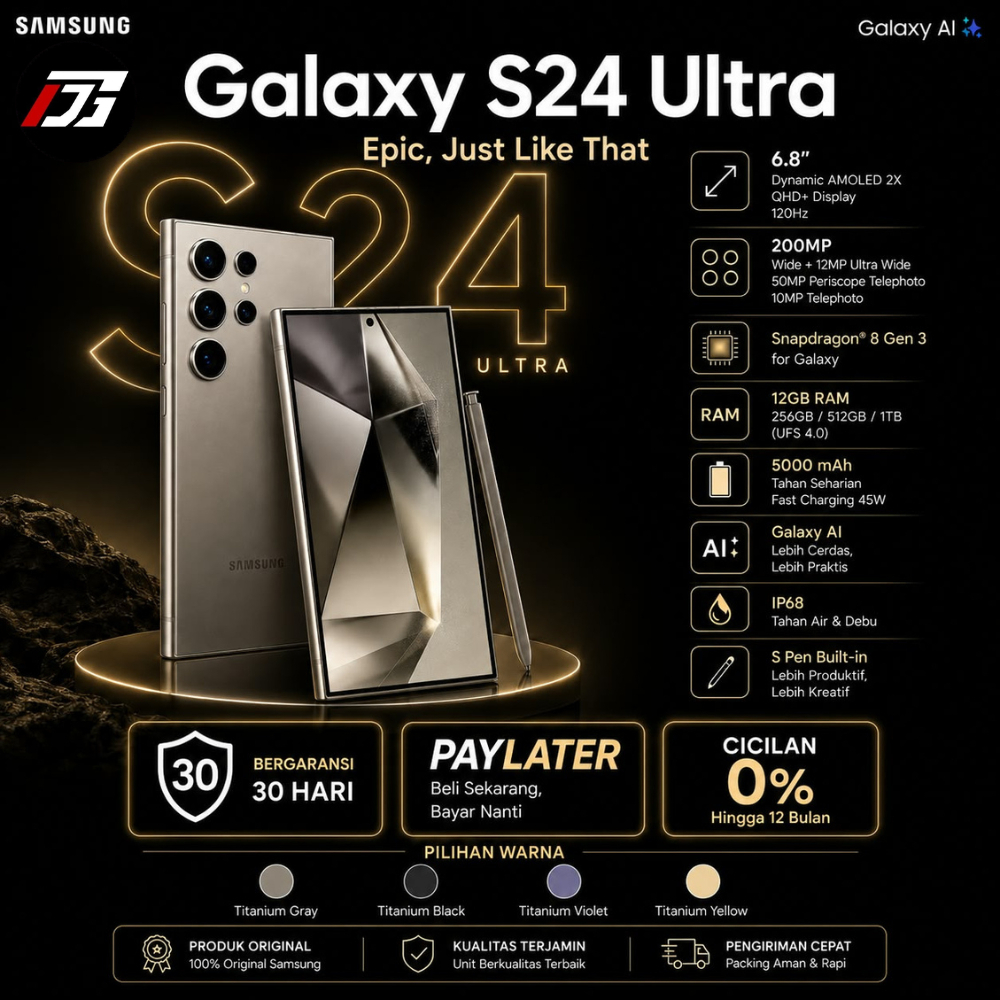 Samsung Galaxy S24 ULTRA | S24+ & S24 | S24 FE 5G Ex - Display SEIN Resmi Indonesia
