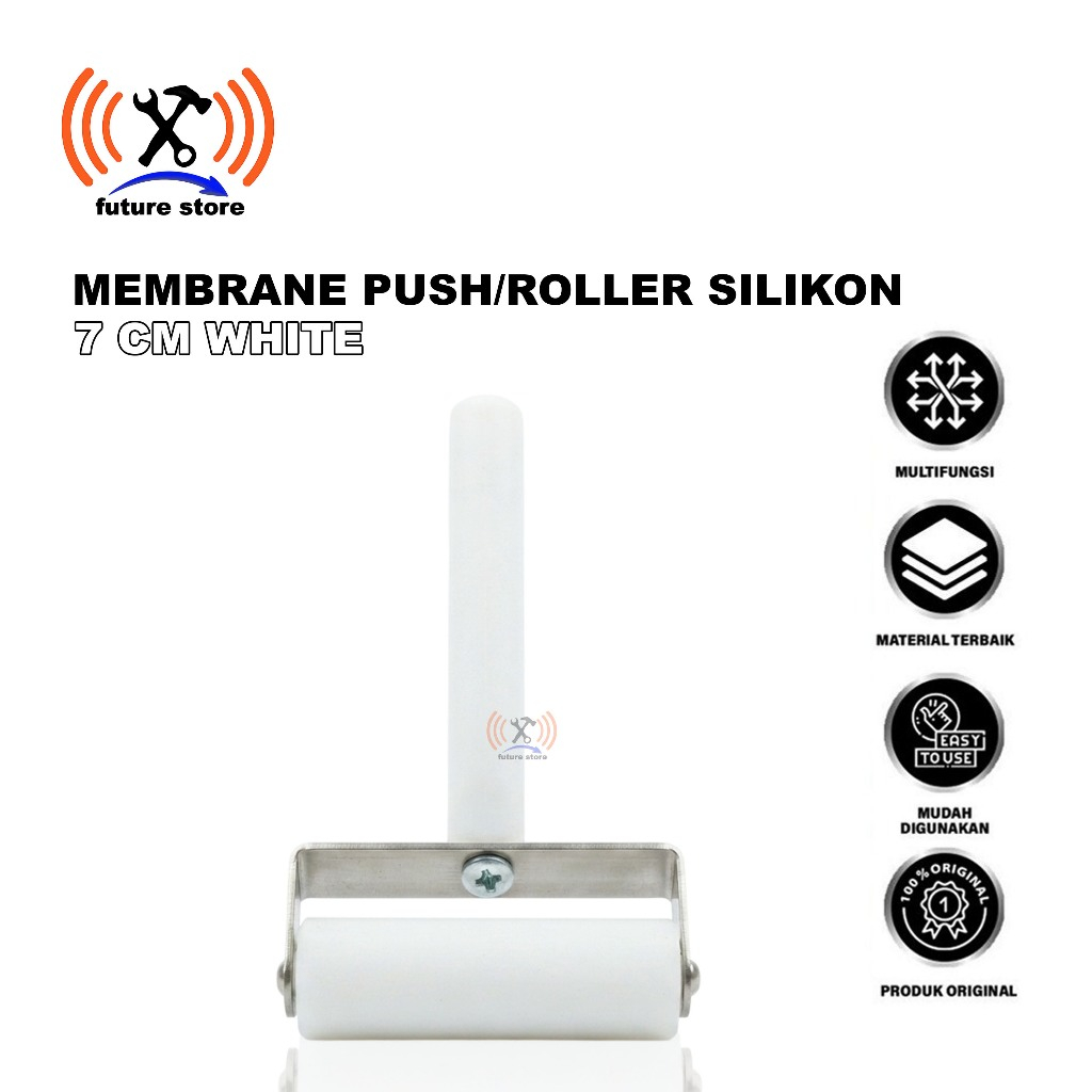 MEMBRANE PUSH/ROLLER SILIKON 7 CM WHITE ORIGINAL - ROLLER SILIKON UNTUK PROSES LAMINASI LCD