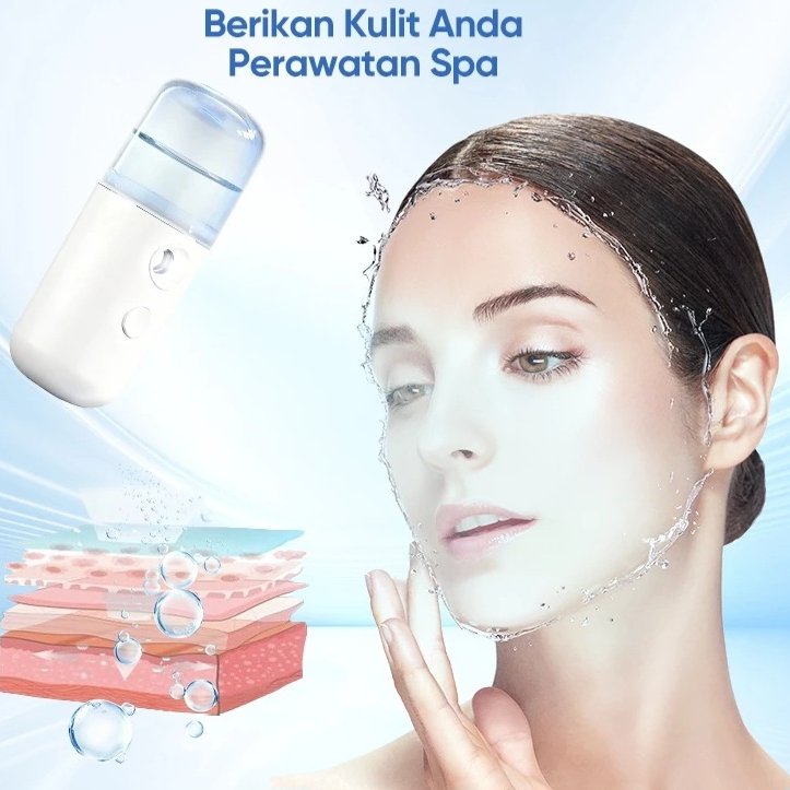 Nano Spray Mini Facial Humidifier Face Mist Wajah / Mini Nano Mist Spray