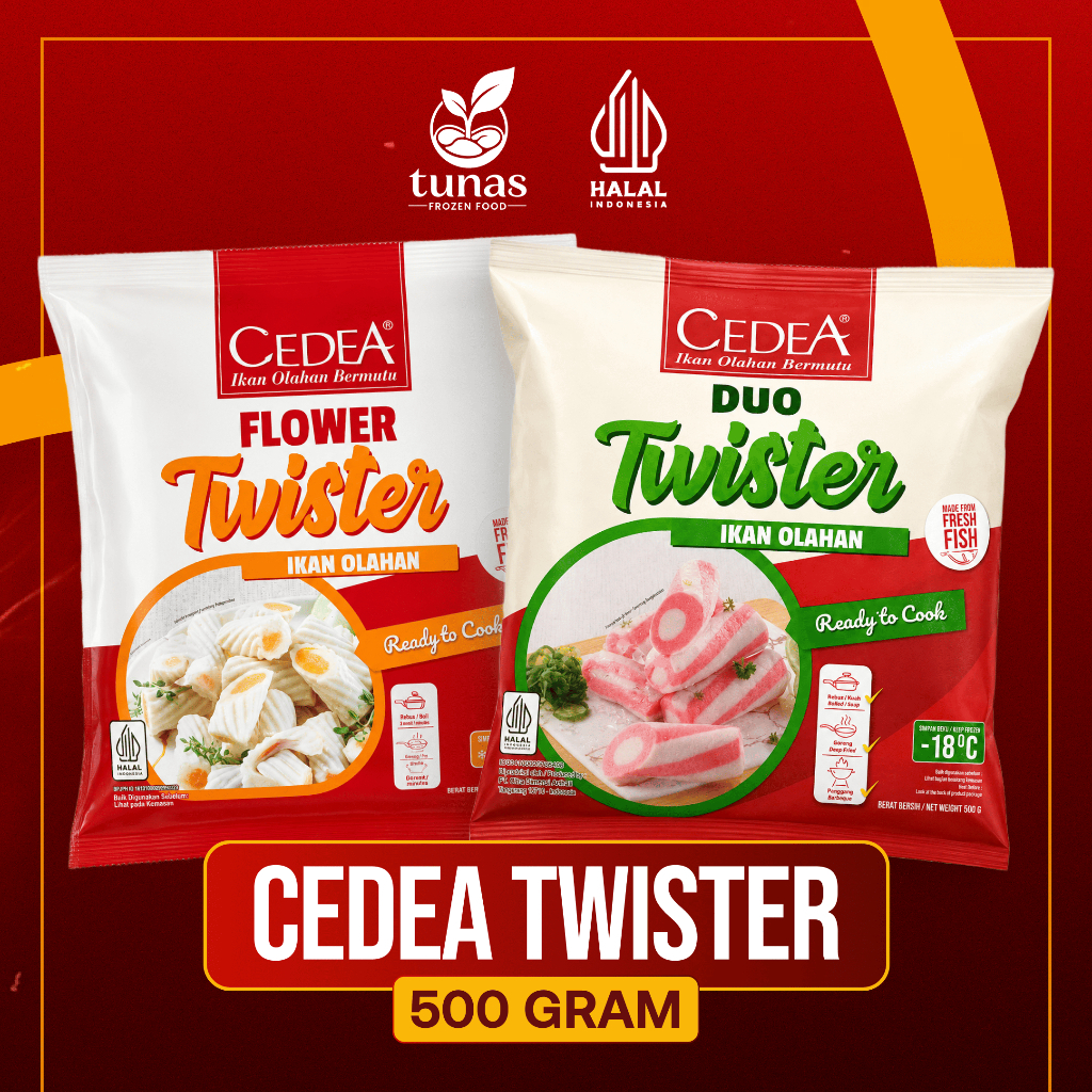 CEDEA Twister Duo & Flower 500GR | Frozen Food Halal - Tunas Frozen Food