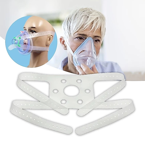 Tali Masker Silikon Medis - Silicone Head Strap Harness Masker Anestesi Head Harness