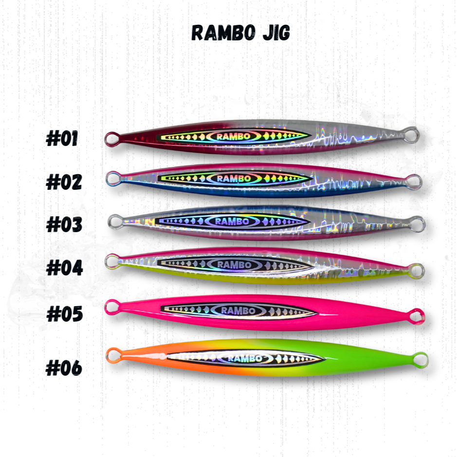 METAL JIG RAMBO JIG HBF 60gr,80gr,100gr,150gr,200gr dan 300gr