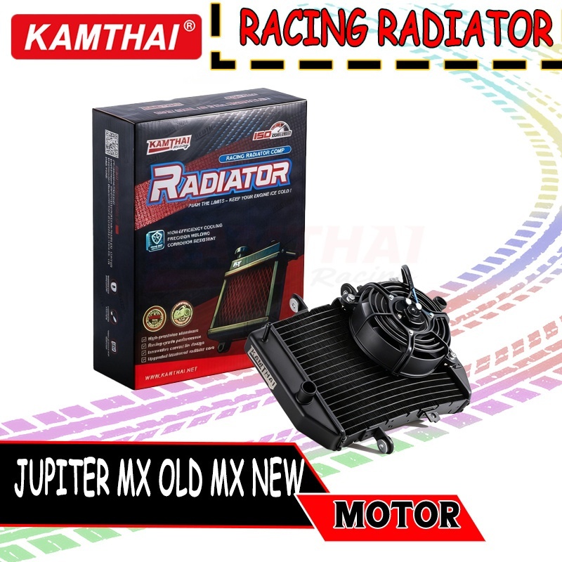 KAMTHAI racing Radiator Hitam Jupiter mx old mx new Radiator big besar jumbo 1 kipas