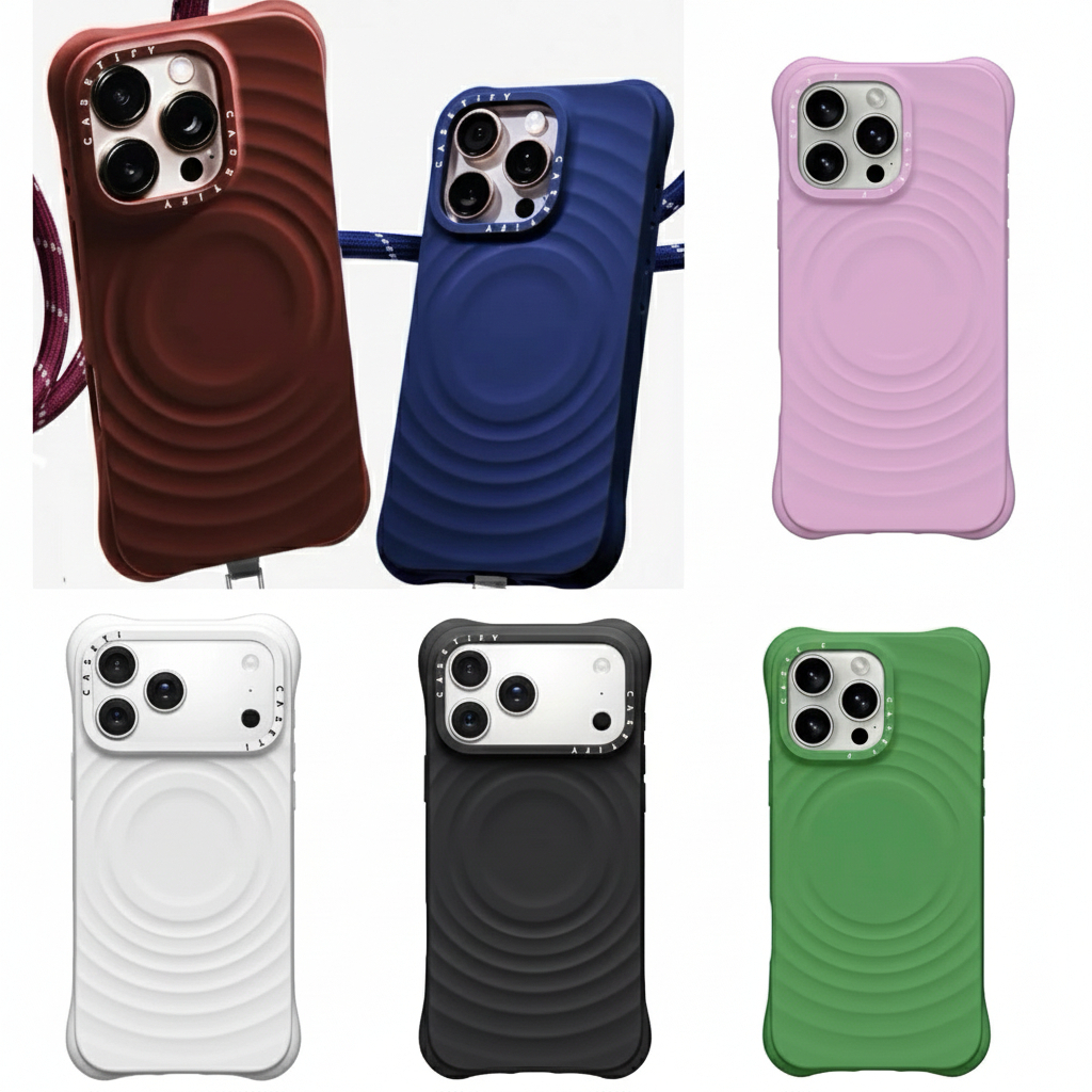 Casetify Ripple Silicone Magsafe Case Iphone 17 16 15 14 13 12 Pro Max Plus Series Full Cover Essent