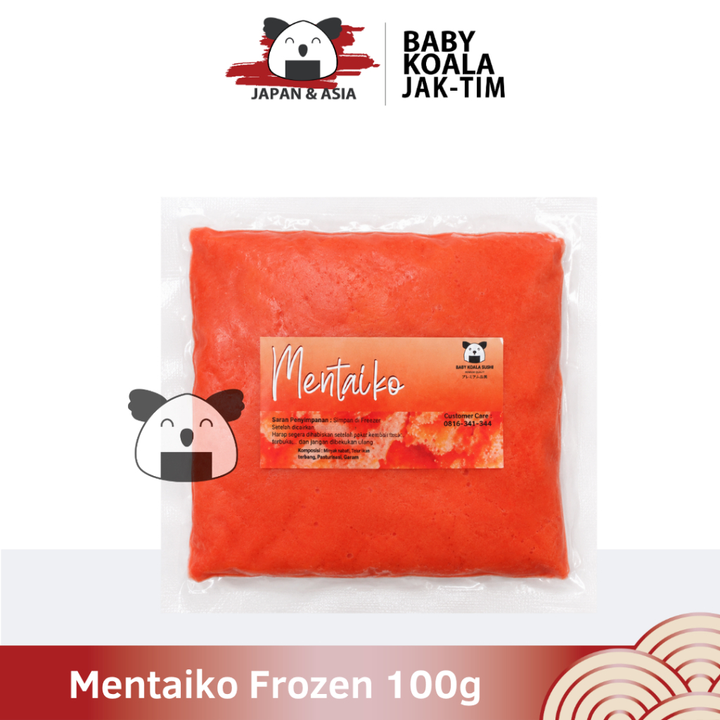 MENTAIKO Myeongnan Telur Ikan Mentai Berbumbu 100 g | Korean Salted Pollock Roe -BKJ