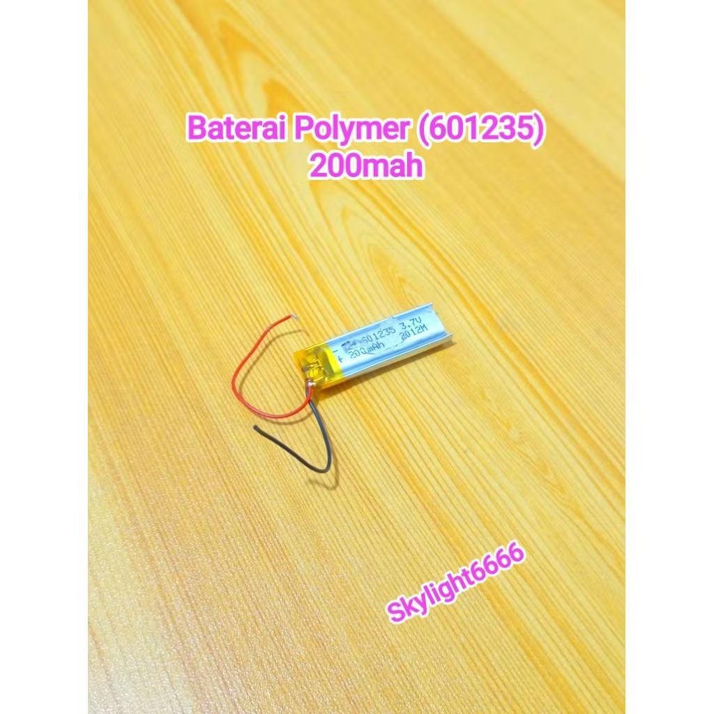 Baterai Polymer (601235) 200mah Copotan