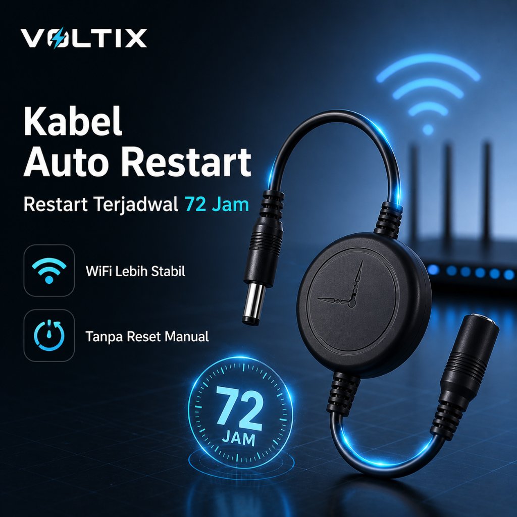 VOLTIX ID Kabel Reset Otomatis Router WIFI Auto Restart 72 Jam