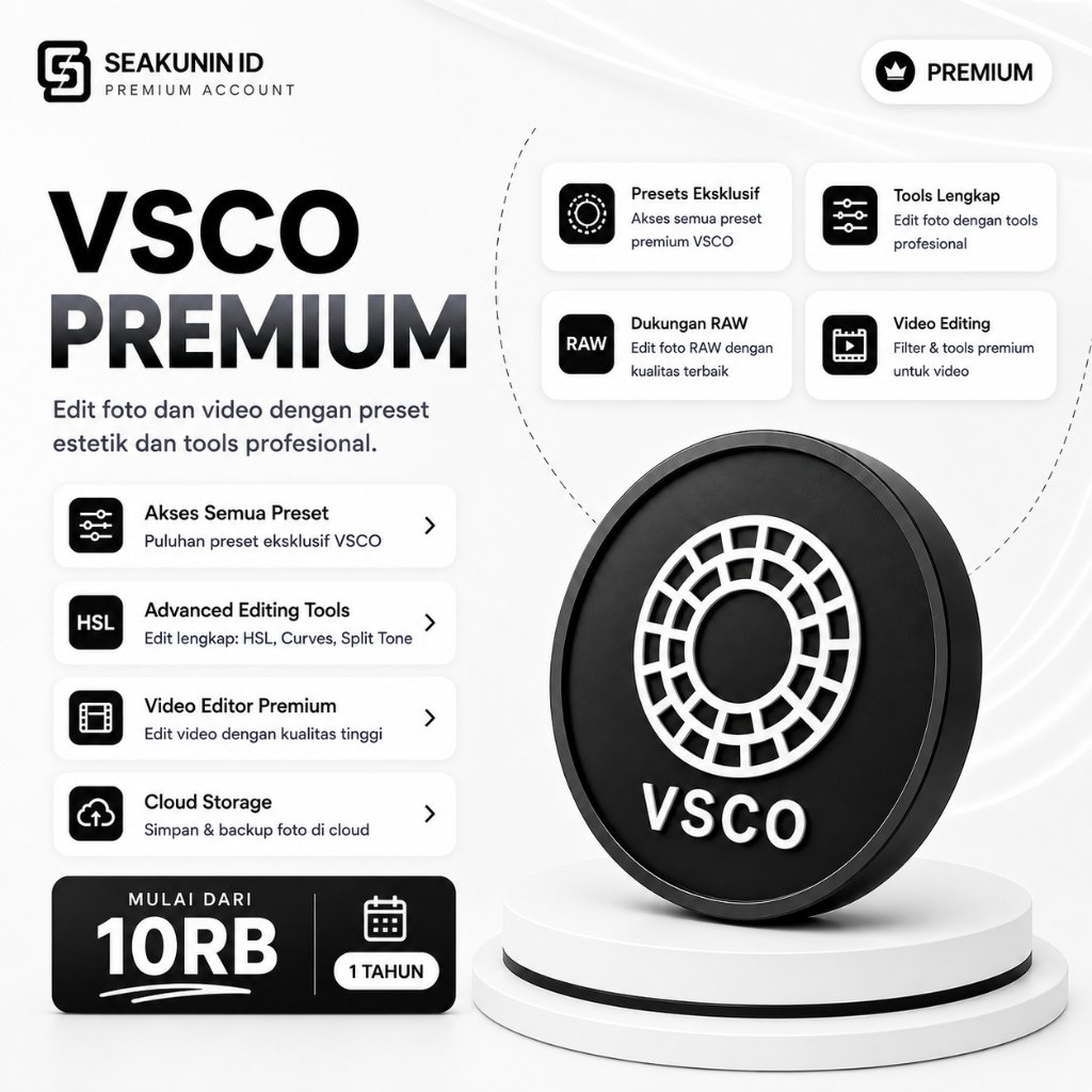 VSCO Pro Fullpack 1 Tahun Bergaransi