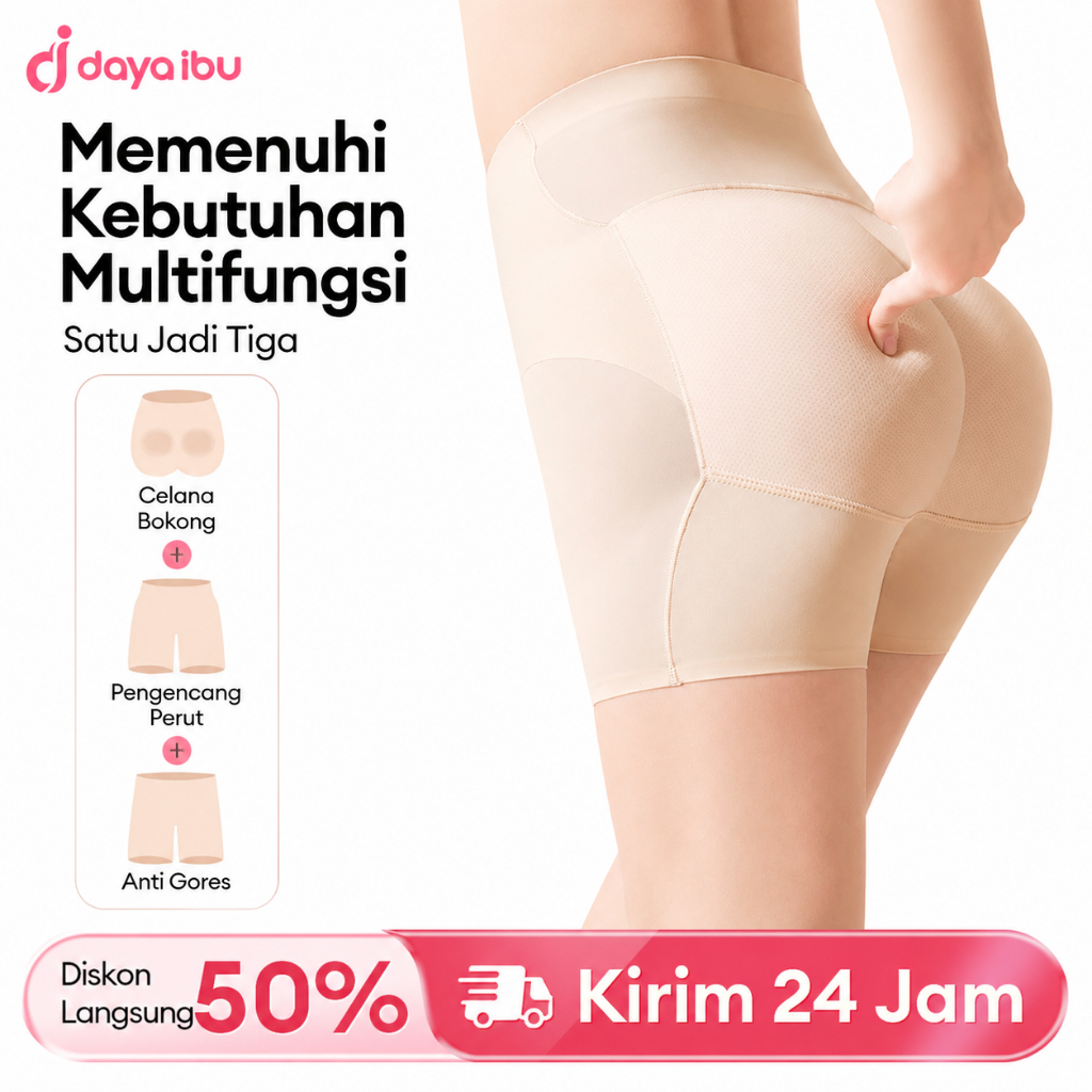 Celana Korset 2-in-1 Korset Pelangsing Celana Pengisi Bokong Pengangkat Pantat s556