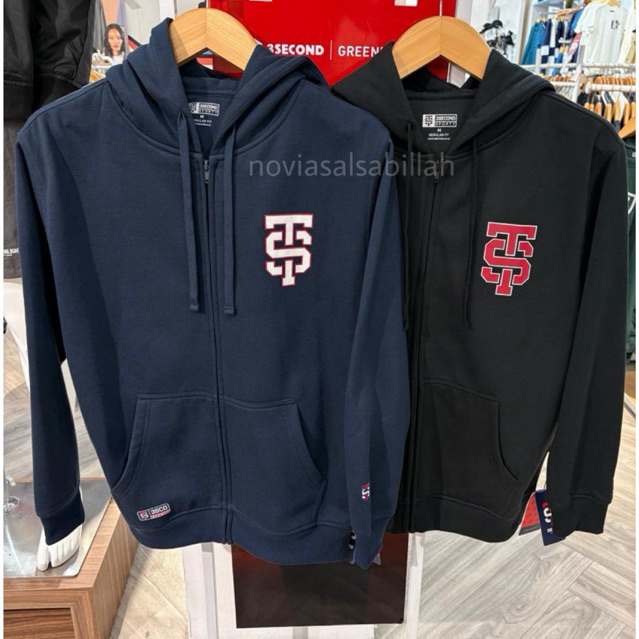 Jaket Hoodie 3SECOND SPORTY Zipper Fleece Original 100% (TERBARU)