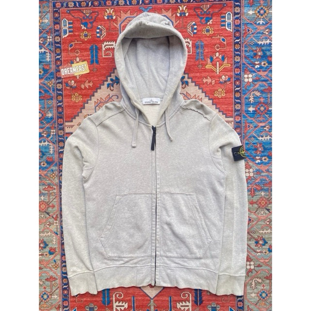 Zipper Hoodie Stone Island Grey