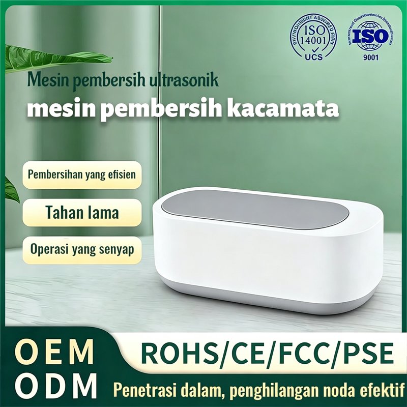 Mesin Pembersih Kacamata Ultrasonik 20000Hz Multifungsi Otomatis Lensa Kontak Perhiasan Jam Tangan K