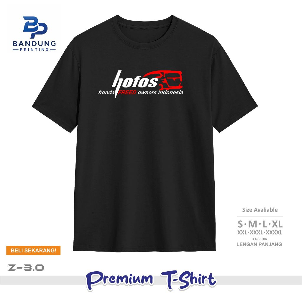 Baju Kaos Siluet Hofos T-Shirt Pria Wanita Kaos Otomotif HofosZ05