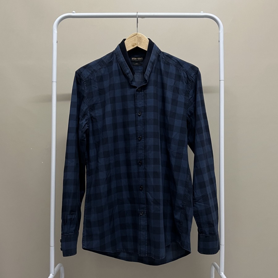 Antony Morato Italy Orignal Bekas Pakai 2x Baju Kemeja Hem Branded Pria Black Bukan Zara