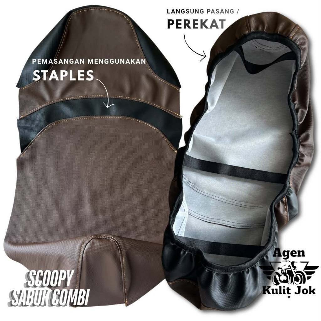 Cover jok/Sarung jok/kulit jok sepeda motor SCOOPY 2022