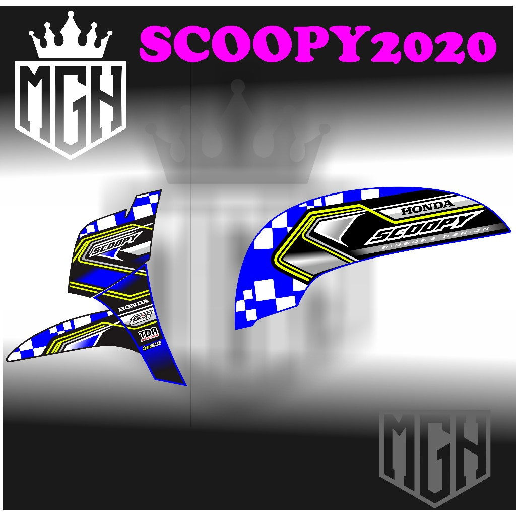 STIKER STRIPING  SCOOPY 2020 2021 2022 VARIASI
