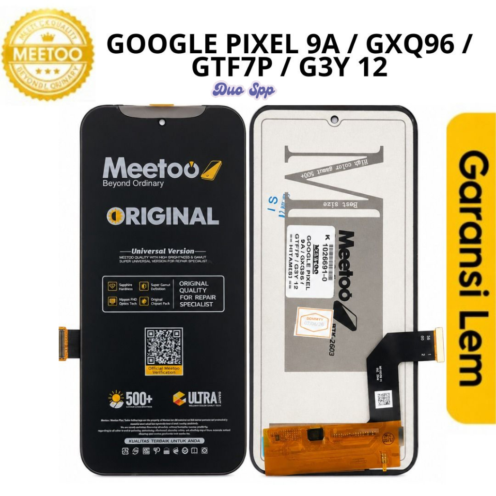 LCD Touchscreen Fullset Pixel 9A / GXQ96 / GTF7P / G3Y 12