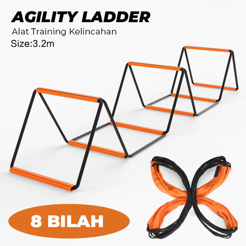 Alat Latihan Olahraga - 8 Bilah Agility Ladder Speed Ladder Tangga Ketangkasan