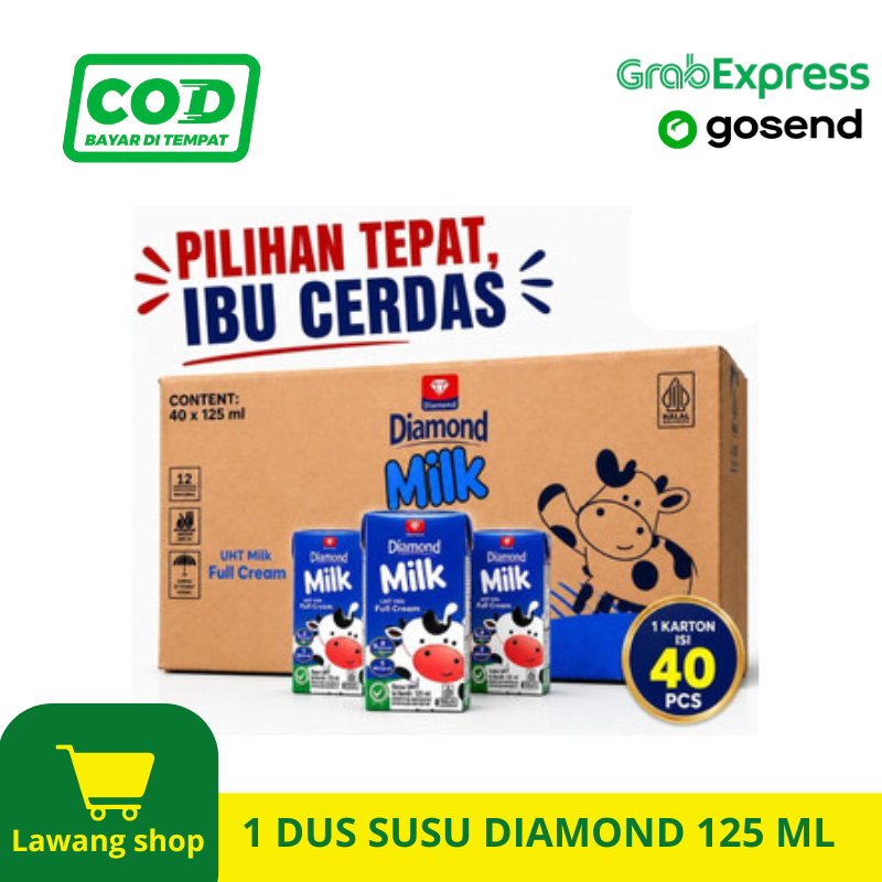 Susu Diamond UHT Full Cream 125ml