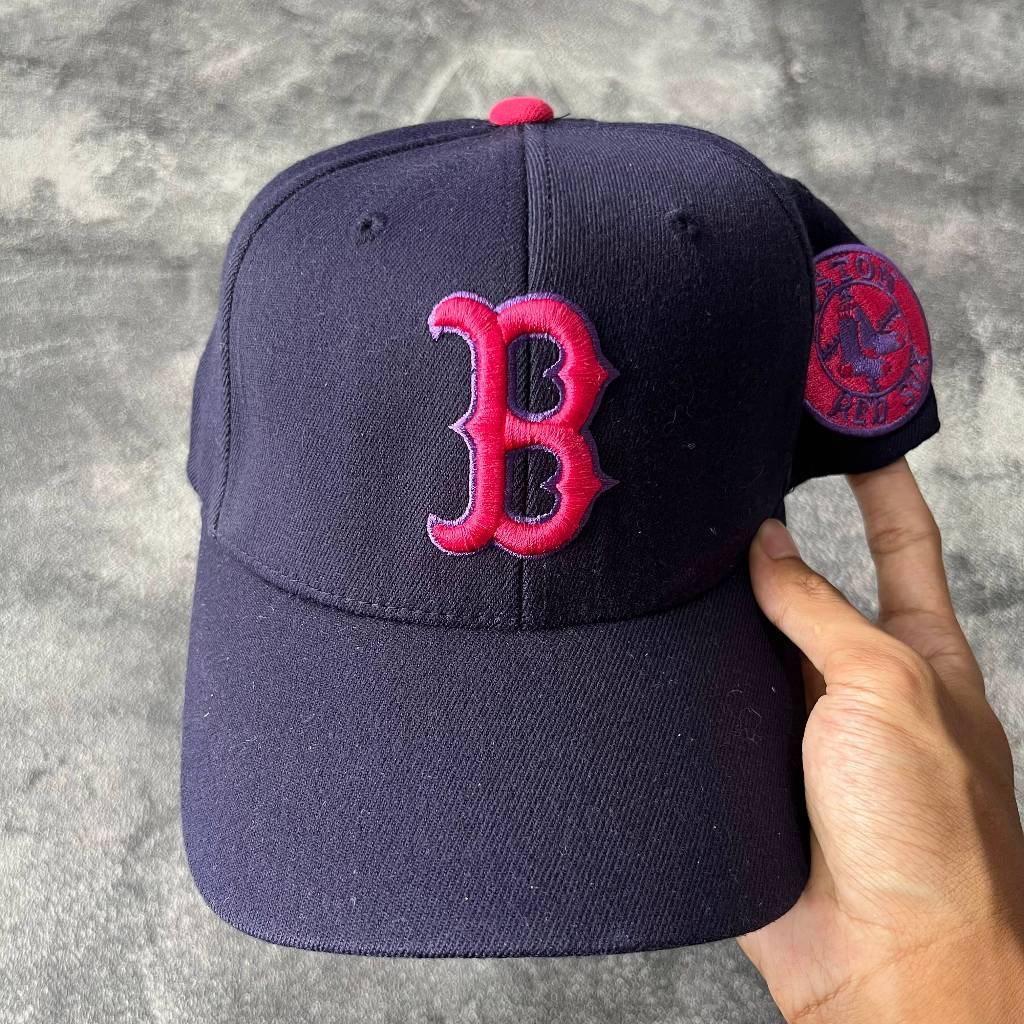 Topi MLB  Boston Red Sox B Navy Cap Major League Baseball Original