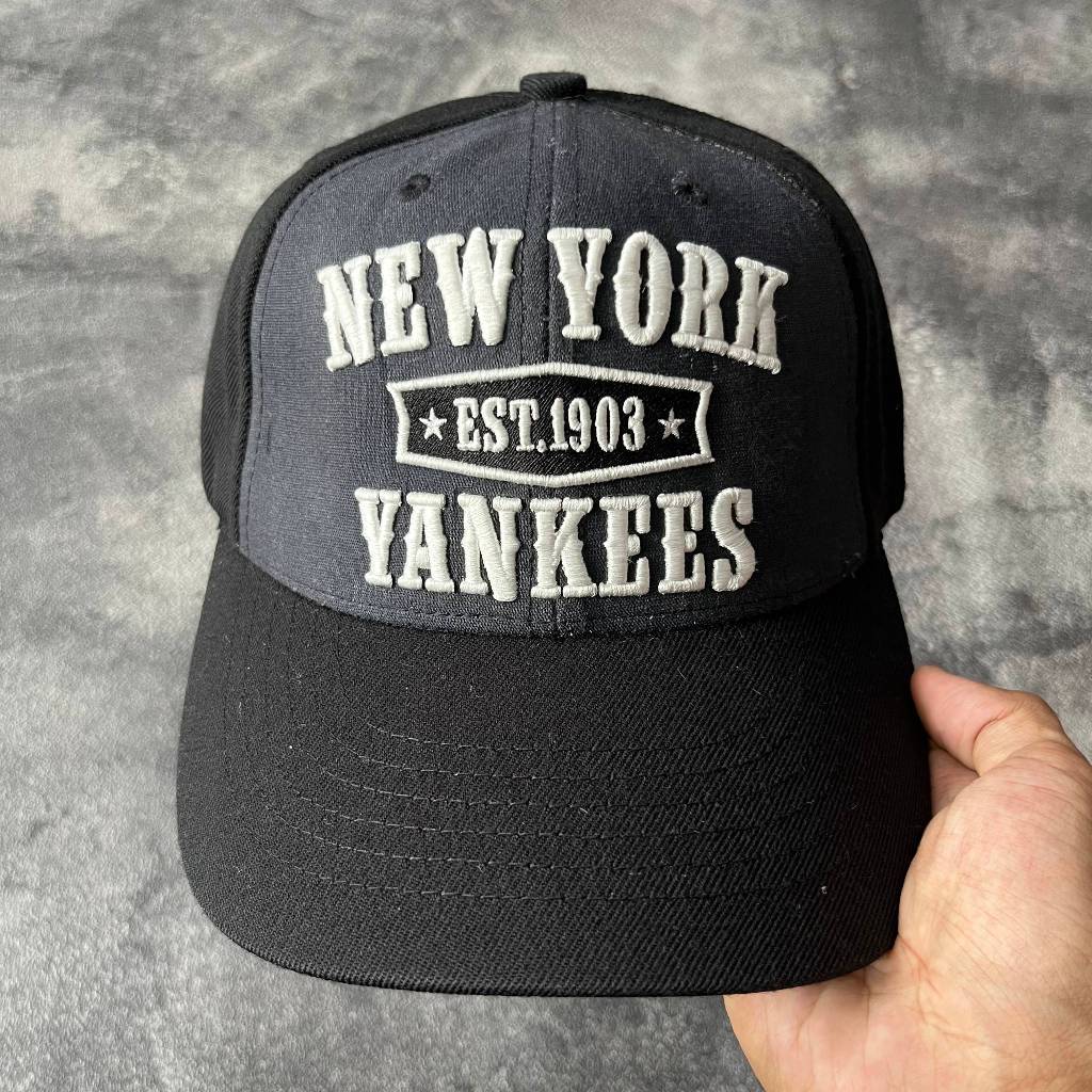 Topi MLB New York Yankees NY Hitam Cap Major League Baseball Original