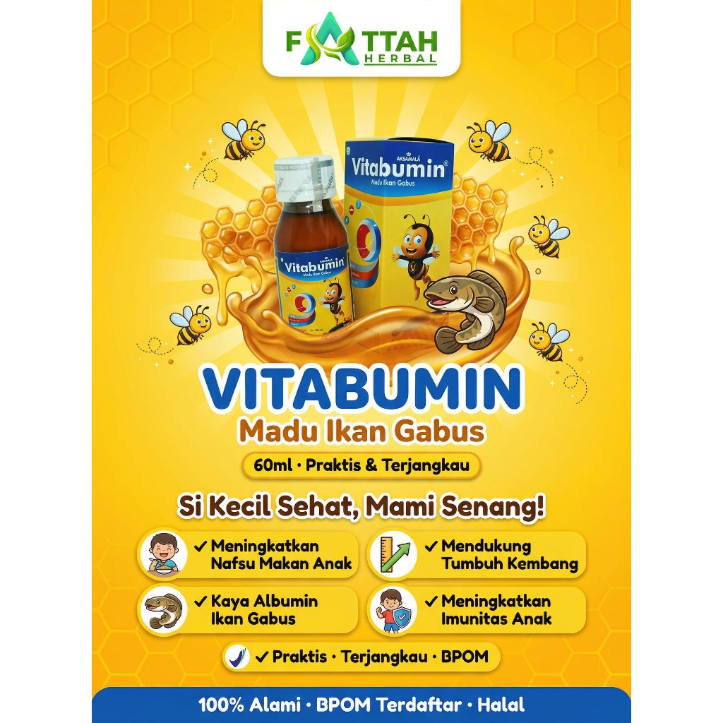 Vitabumin Vitamin Madu Anak 60ml (Original 100%)