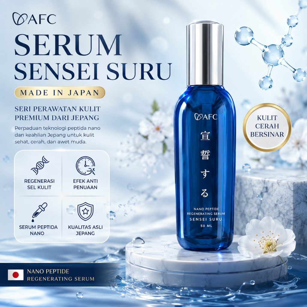AFC Serum Sensei Suru / Serum Sensei Suru Original Japan Nano Peptide Regenerating Serum