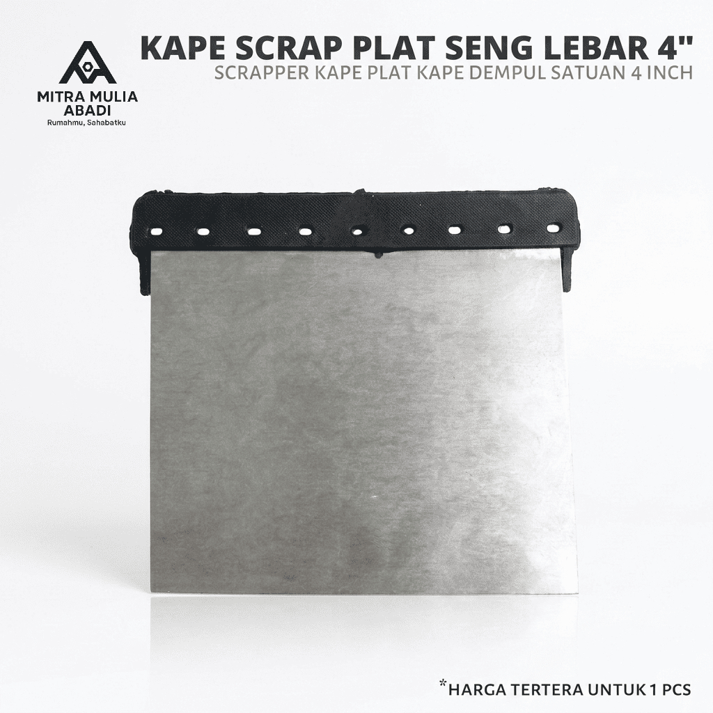 kape skrap plat seng lebar |  scrapper kape plat kape dempul satuan 4 inch | kape plat besi | skrap 