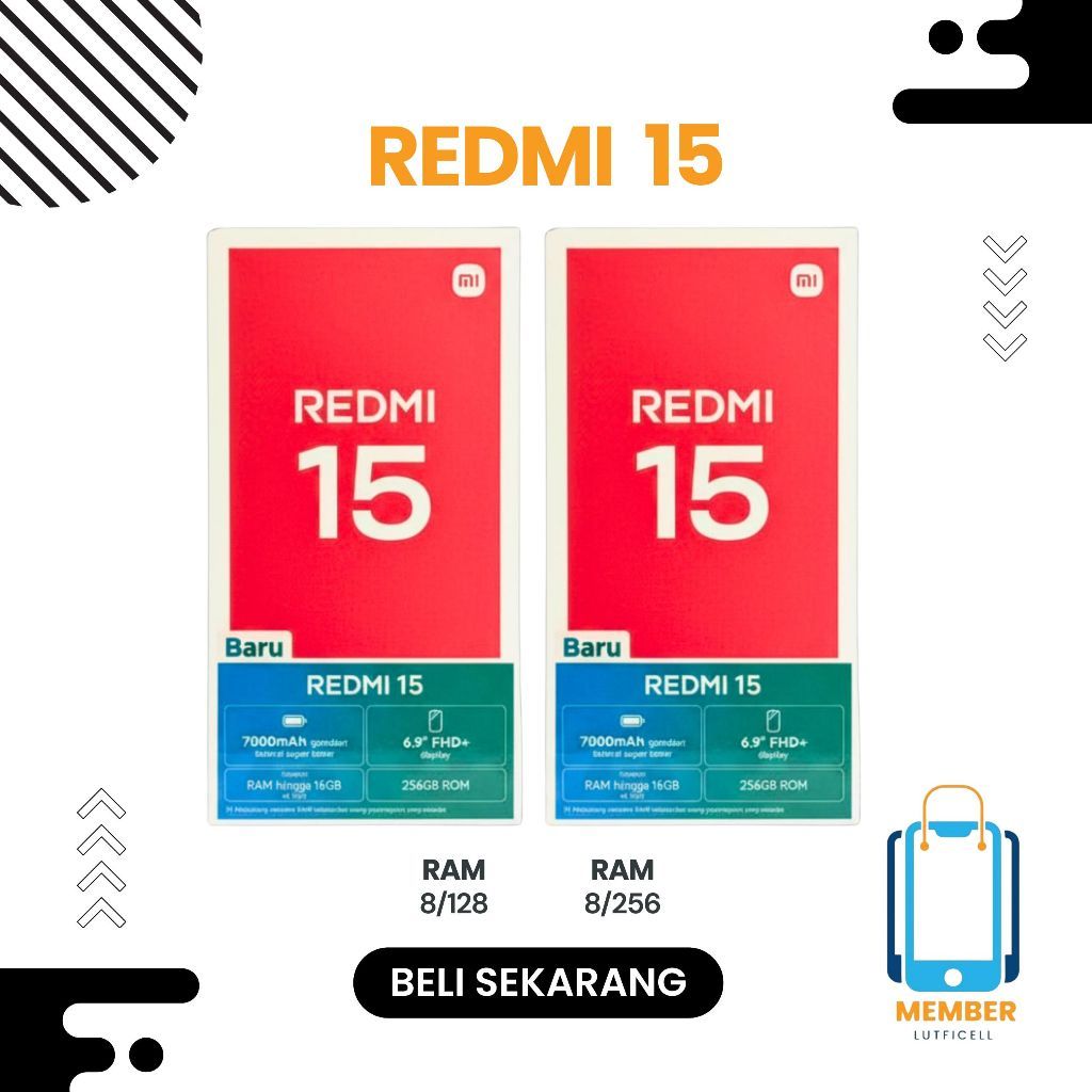 redmi 15 8/256 second garansi resmi indonesia