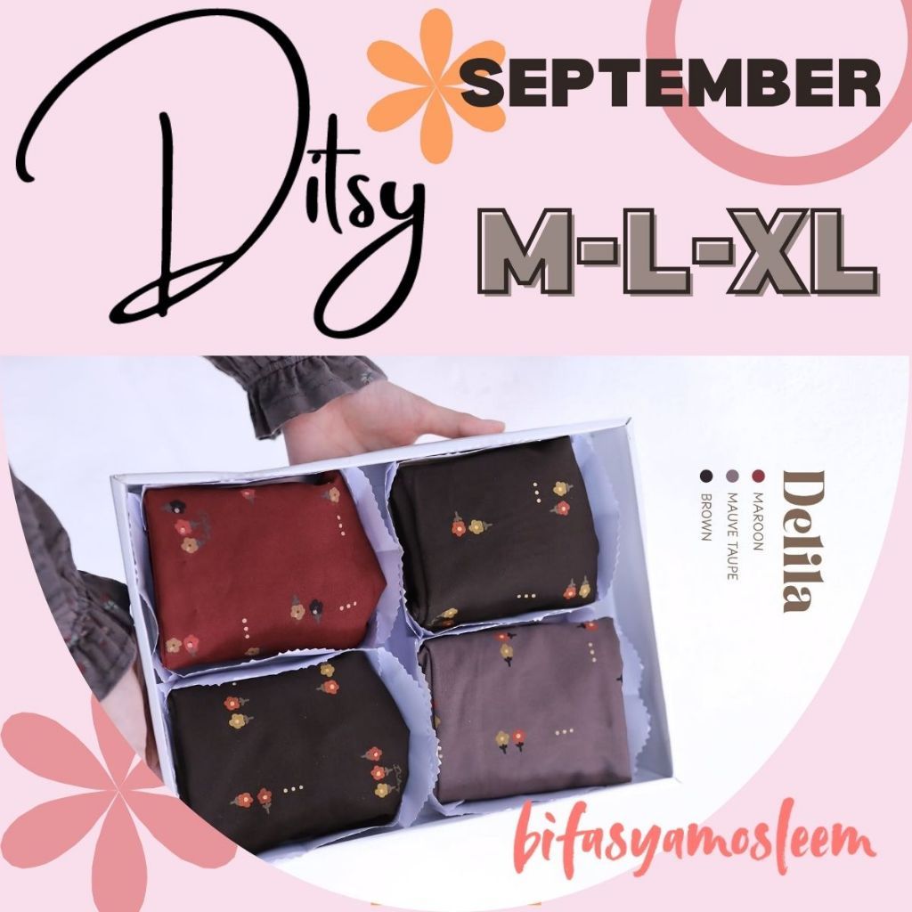 DITSY SEPTEMBER 2026 NIGHTGOWN GAMIS TERBARU SIZE M L XL